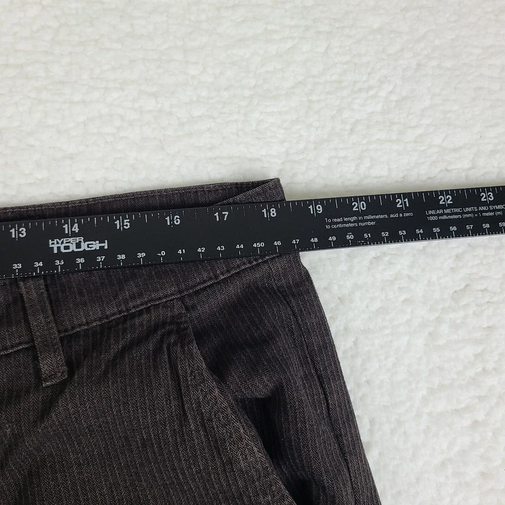 AG Adriano Goldschmied Pants Mens 36x32 Dark Brown The Marshall Slim Trousers EC